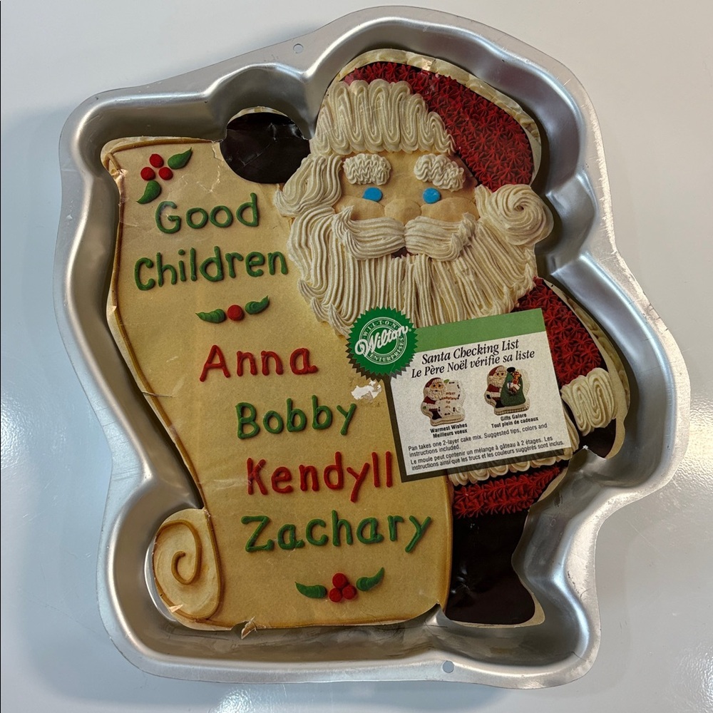 WILTON Santa Cake Pan 1995